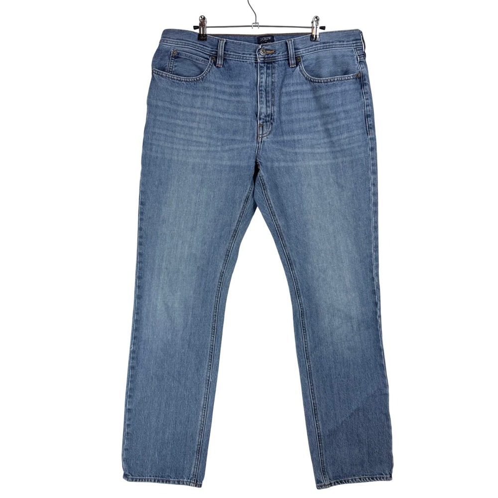 J.Crew The Sutton Straight Leg Jeans Mens 35x32 Medium Wash Blue 100% Cotton